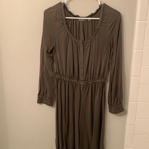 Holding horses dark green/olive long sleeve dress